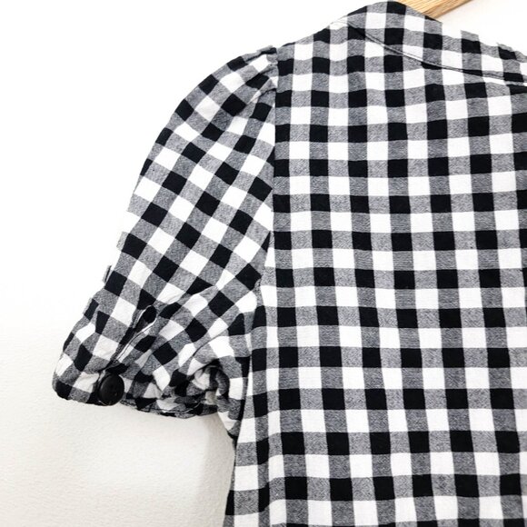 Sezane Octavia Blouse in Gingham 38 6 - Picture 7 of 9